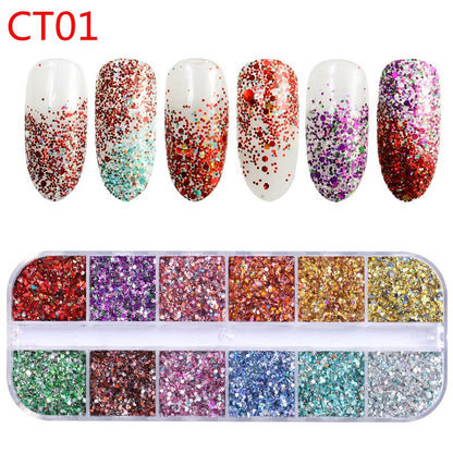 Nail Art Bright Powder Laser Symphony Candy Paper Nail Sticker    Home Decor Supply | Online Retail | ShoreShopper.com