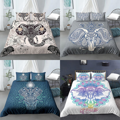3D Digital Printing Bed Cartoon Kit Animal Elephant    Home Decor Supply | Online Retail | ShoreShopper.com