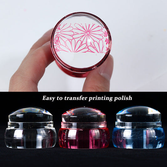 Nail Art Transparent Transfer Stamp Three-color Cover    Home Decor Supply | Online Retail | ShoreShopper.com