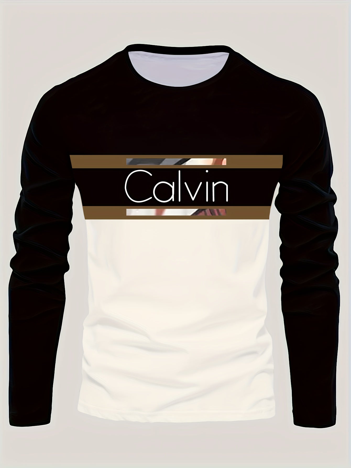 Men'S 3D Digital Printing Crew Neck Long-sleeved T-shirt | Casual Style, Slight Stretch Fabric, All Over Print, Regular Fit, Ideal for Fall/Winter, Perfect Gift for Family and Friends    Home Decor Supply | Online Retail | ShoreShopper.com
