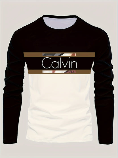 Men'S 3D Digital Printing Crew Neck Long-sleeved T-shirt | Casual Style, Slight Stretch Fabric, All Over Print, Regular Fit, Ideal for Fall/Winter, Perfect Gift for Family and Friends    Home Decor Supply | Online Retail | ShoreShopper.com