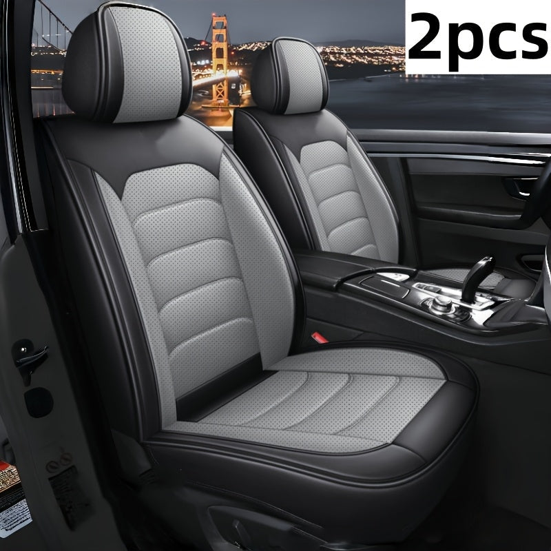 1pc and 2pcs Luxury Faux Leather Car Front Seat Covers | Universal Fit, Independent Seat Design for Main Driver/Co-driver, All-inclusive Sports Car Seat, Suitable for Cars, SUVs, and Pickup Trucks    Home Decor Supply | Online Retail | ShoreShopper.com