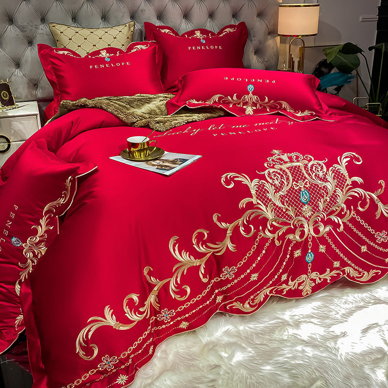Ice Silk Quilt Sets Bed Sheets Bedding Four-piece Set    Home Decor Supply | Online Retail | ShoreShopper.com