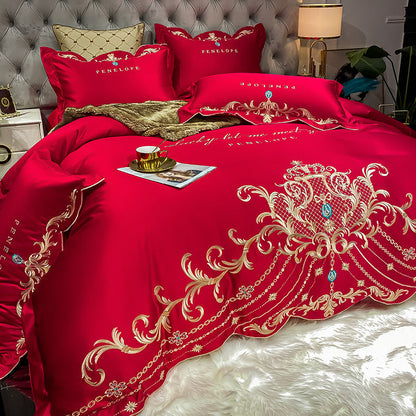Ice Silk Quilt Sets Bed Sheets Bedding Four-piece Set    Home Decor Supply | Online Retail | ShoreShopper.com