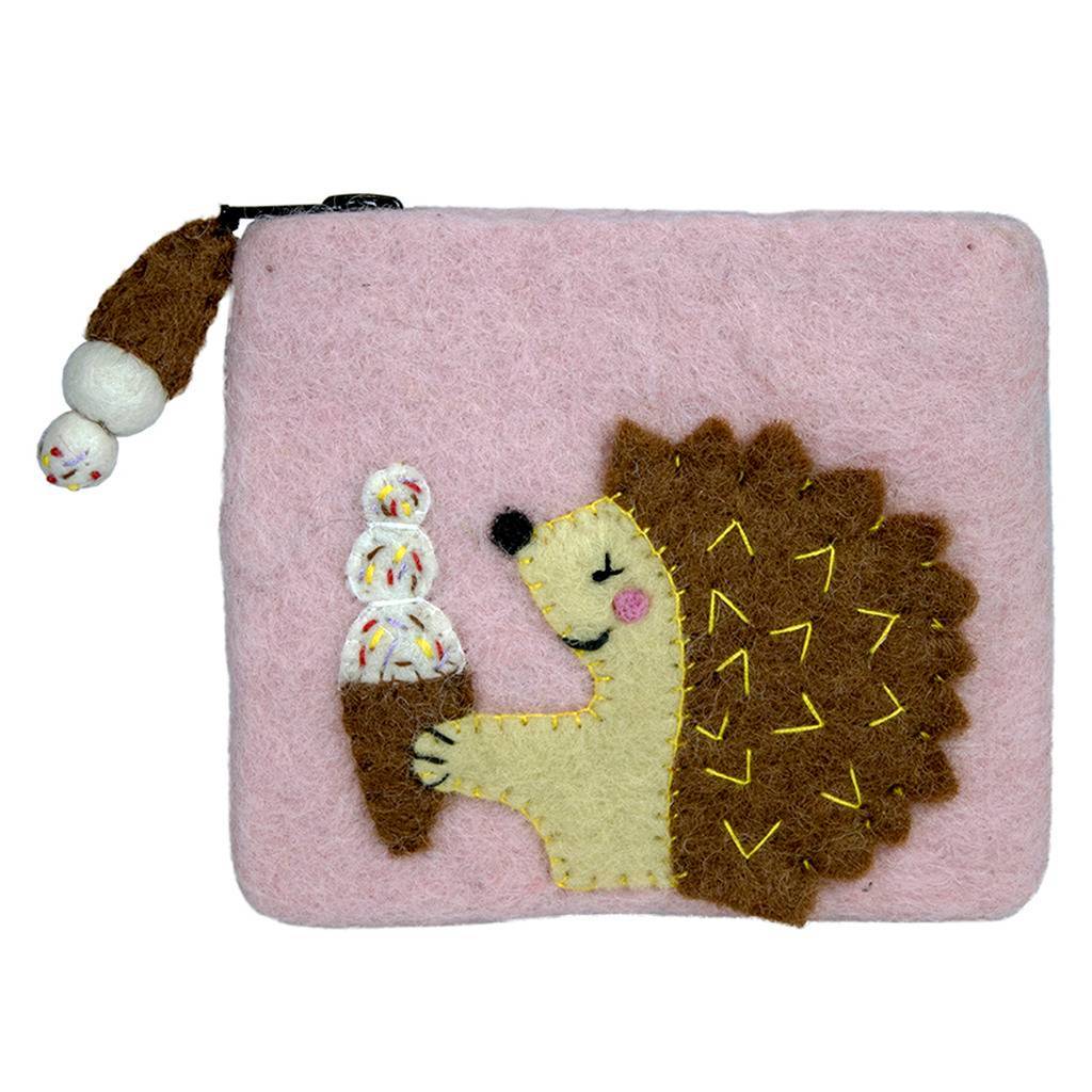 Felt Hungry Hedgehog Coinpurse - Wild Woolies (P)    Home Decor Supply | Online Retail | ShoreShopper.com