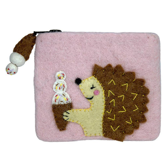 Felt Hungry Hedgehog Coinpurse - Wild Woolies (P)    Home Decor Supply | Online Retail | ShoreShopper.com