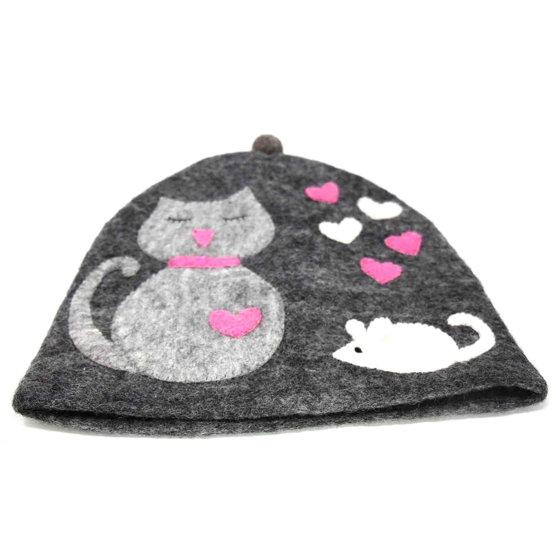 Hand Crafted Felt: Cat Tea Cozy    Home Decor Supply | Online Retail | ShoreShopper.com