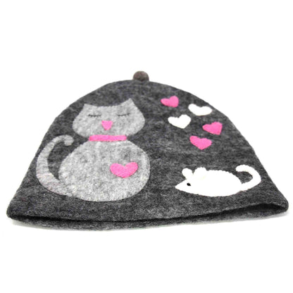Hand Crafted Felt: Cat Tea Cozy    Home Decor Supply | Online Retail | ShoreShopper.com
