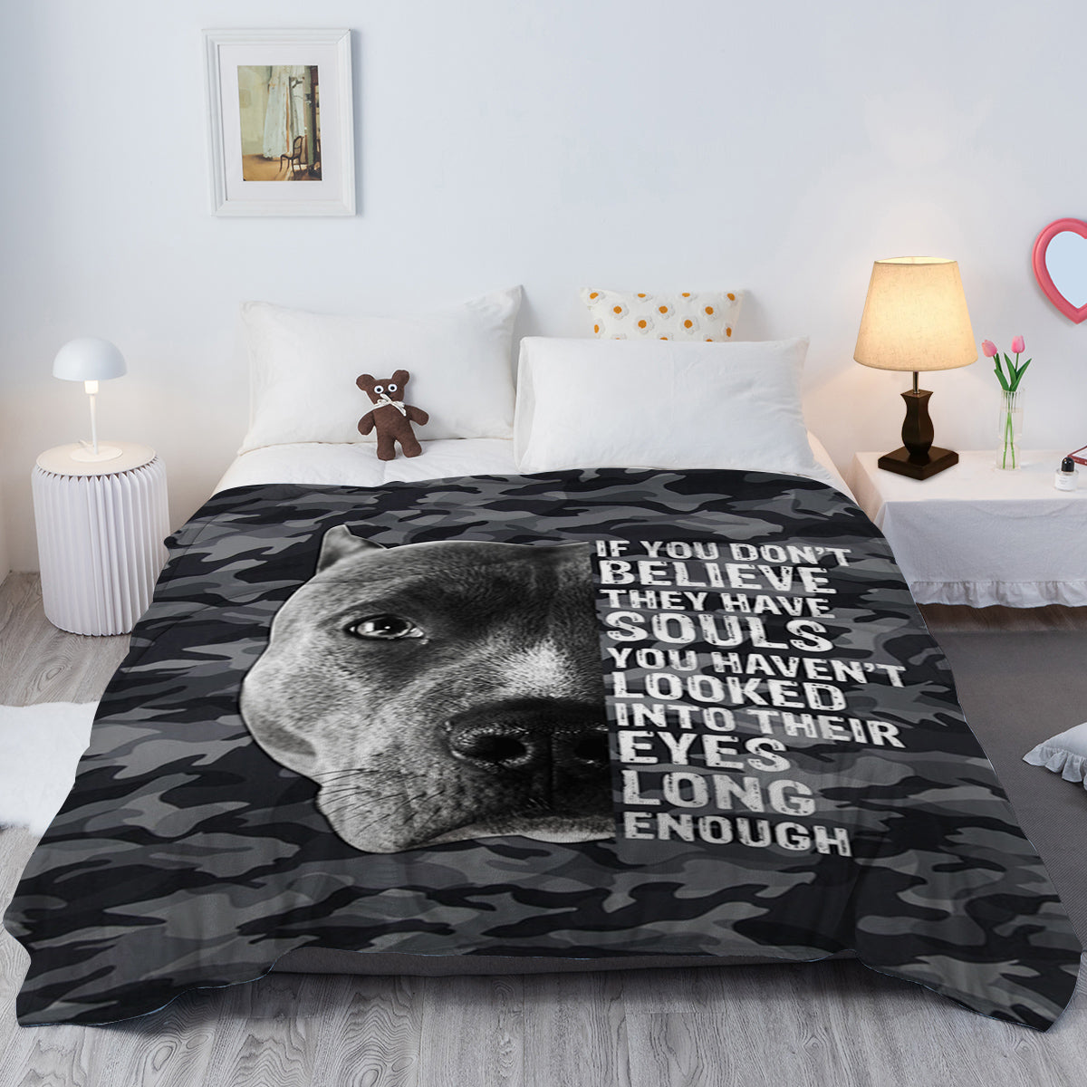 1pc Flannel Black Background Dog Cute Pet Theme Soft And Fluffy Multifunctional Outdoor Beach Camping Living Room Sofa Office Nap Printed Blanket    Home Decor Supply | Online Retail | ShoreShopper.com