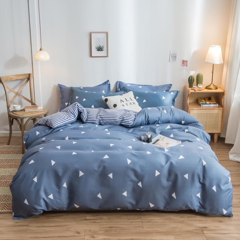Cover Set Bed Cotton Quilt Bedsheet Bedding Duvet Fitted    Home Decor Supply | Online Retail | ShoreShopper.com
