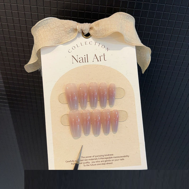 Blush Gradient Nude Nail Art Removable Nail Tip    Home Decor Supply | Online Retail | ShoreShopper.com