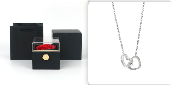 Rotating Soap Flower Rose Gift Box Creative Rotating Rose Jewelry Packaging Box Valentine's Day Gift For Women    Home Decor Supply | Online Retail | ShoreShopper.com