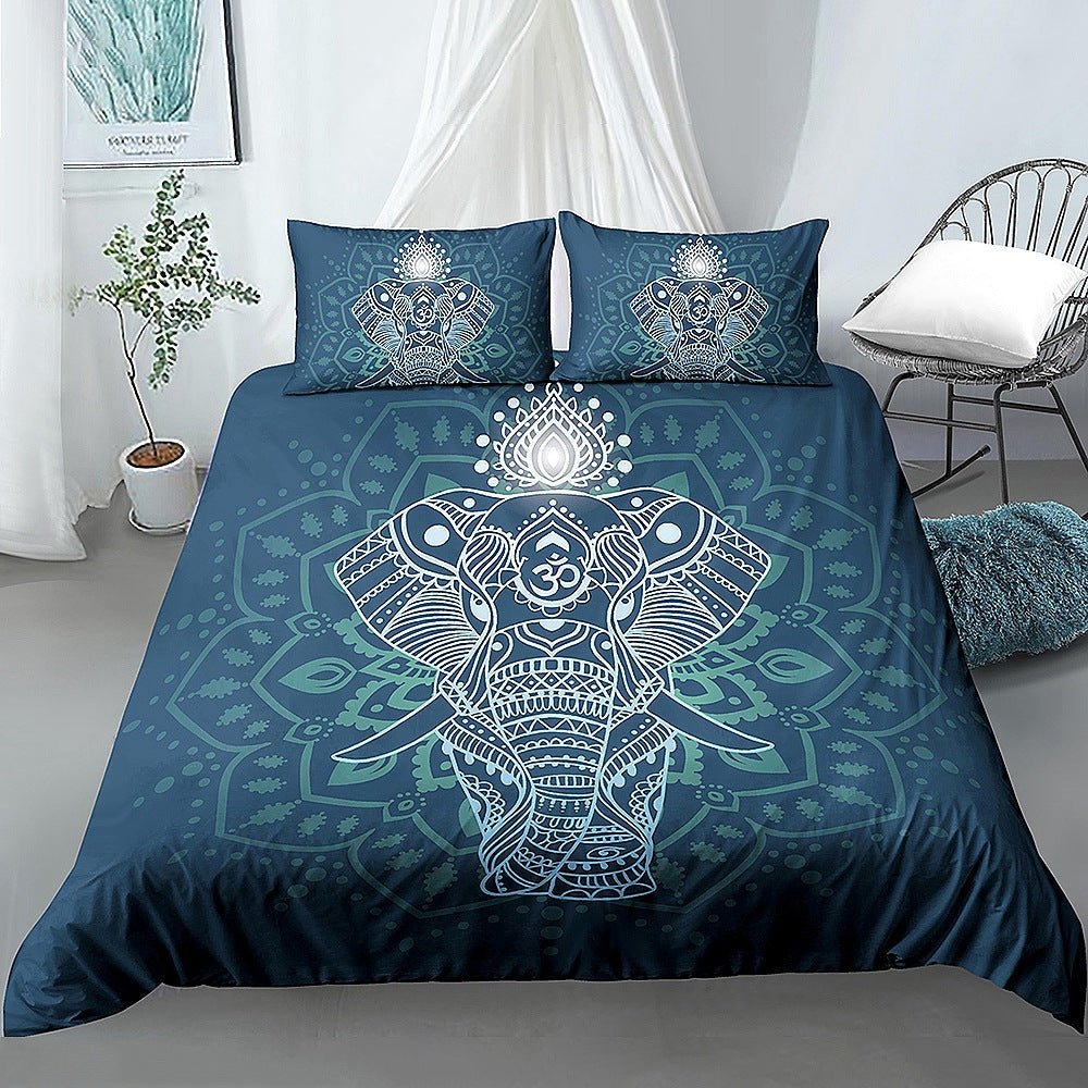 3D Digital Printing Bed Cartoon Kit Animal Elephant    Home Decor Supply | Online Retail | ShoreShopper.com