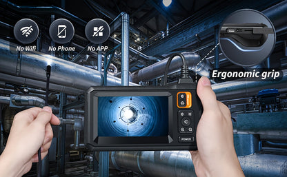 Endoscope Rechargeable Wire Cam w/ 8 LED Light 4.3" Screen 1080PHD 16ft.    Home Decor Supply | Online Retail | ShoreShopper.com