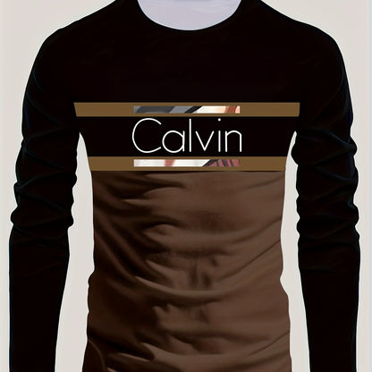 Men'S 3D Digital Printing Crew Neck Long-sleeved T-shirt | Casual Style, Slight Stretch Fabric, All Over Print, Regular Fit, Ideal for Fall/Winter, Perfect Gift for Family and Friends    Home Decor Supply | Online Retail | ShoreShopper.com
