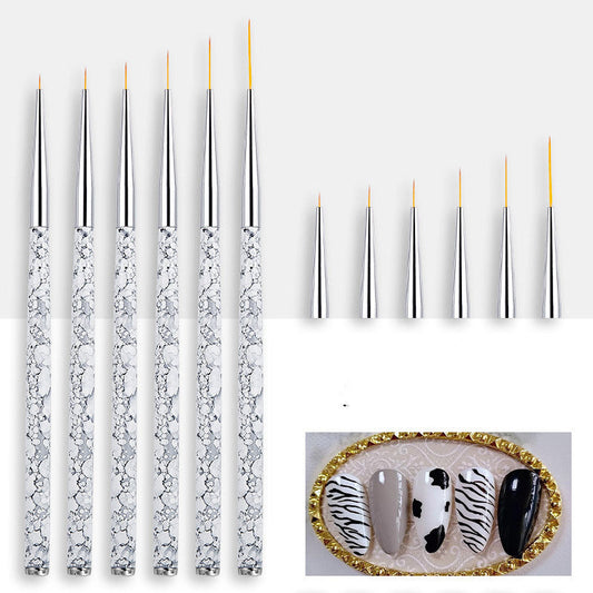 Painted Latte Art Marble Nail Brush Set    Home Decor Supply | Online Retail | ShoreShopper.com