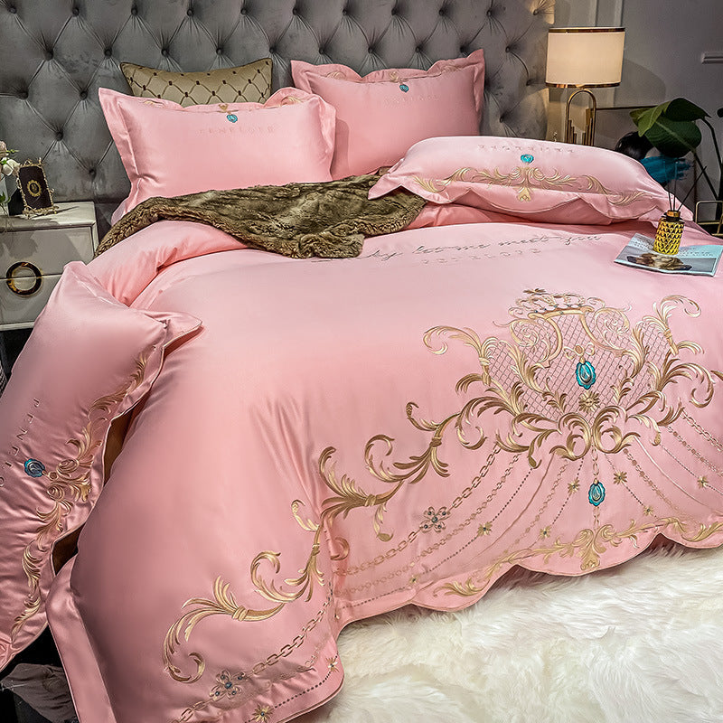 Ice Silk Quilt Sets Bed Sheets Bedding Four-piece Set    Home Decor Supply | Online Retail | ShoreShopper.com