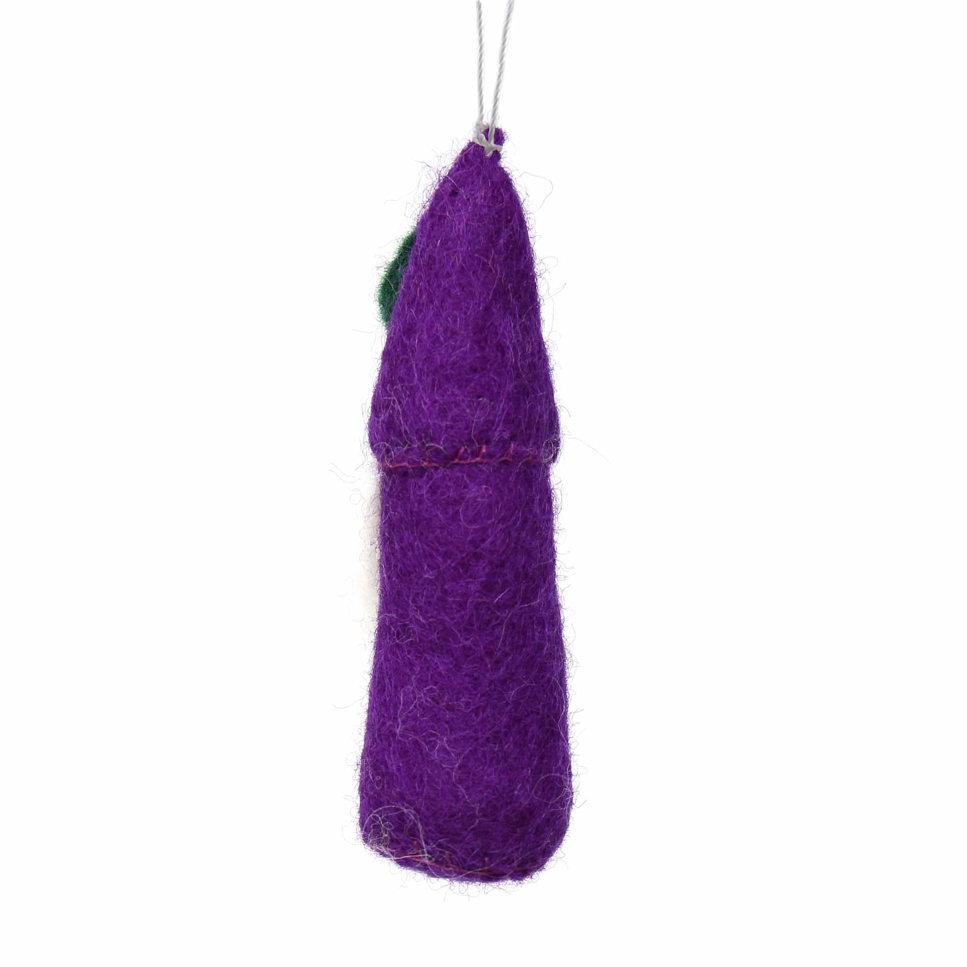 Christmas Ornament: Gnome, Purple - Global Groove (H)    Home Decor Supply | Online Retail | ShoreShopper.com
