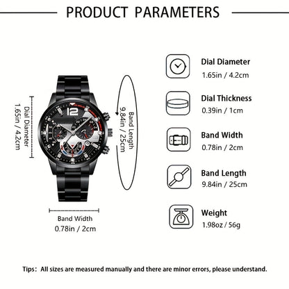 5pcs Men's Business Fashion High-End Elegant Versatile Watch Set Perfect Gift for Friends On Holidays And Birthdays Holiday Gifts Birthday Presents Elegant Design Sophisticated Timepiece Premium Materials Watch Set for Men Wr    Home Decor Supply | Online Retail | ShoreShopper.com