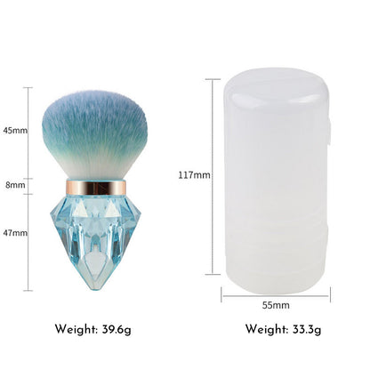 Large Portable Diamond Nail & Makeup Dust Brush For Powder, Nail Art, Cosmetics    Home Decor Supply | Online Retail | ShoreShopper.com
