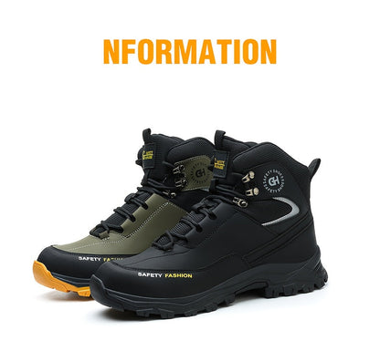 Men's Heavy-Duty High-Quality Work Boots with Steel Toe - All-Terrain Traction Rubber Sole, Cushioned Insole and Arch Support - Four-Season Construction, Industrial, Farm and Outdoor Boots - Ideal for Construction, Warehousin    Home Decor Supply | Online Retail | ShoreShopper.com