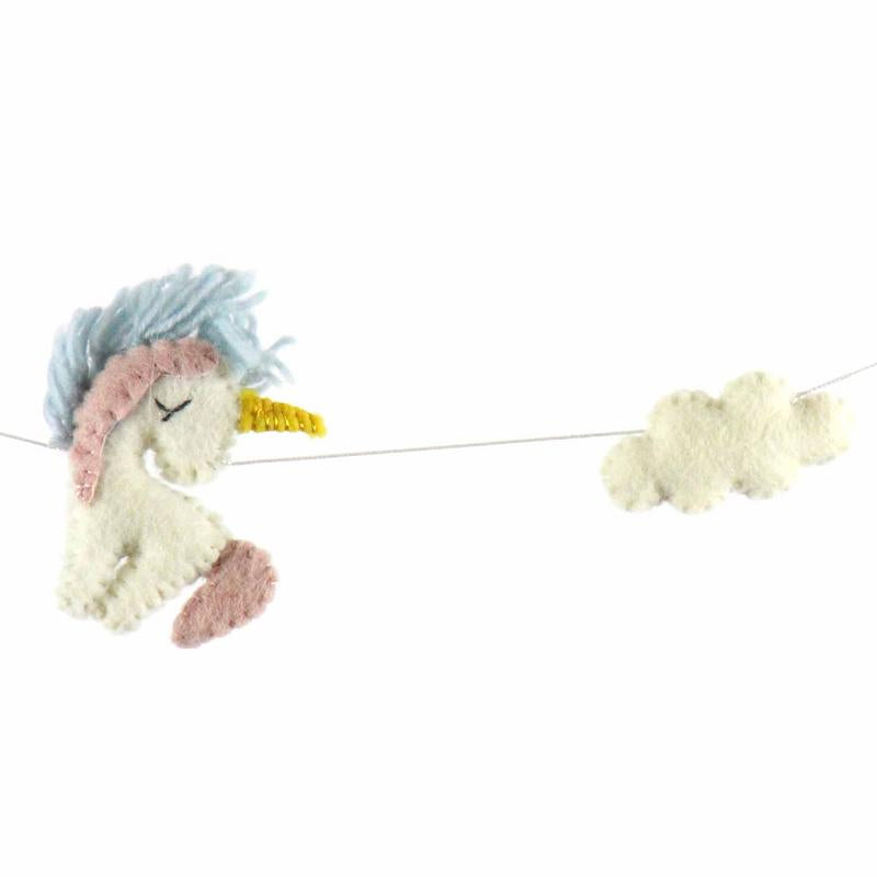 Felt Unicorn Garland - Global Groove    Home Decor Supply | Online Retail | ShoreShopper.com