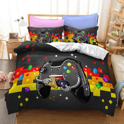 Digital 3D Game Controller Pattern Printed Bedding Three-Piece Set    Home Decor Supply | Online Retail | ShoreShopper.com