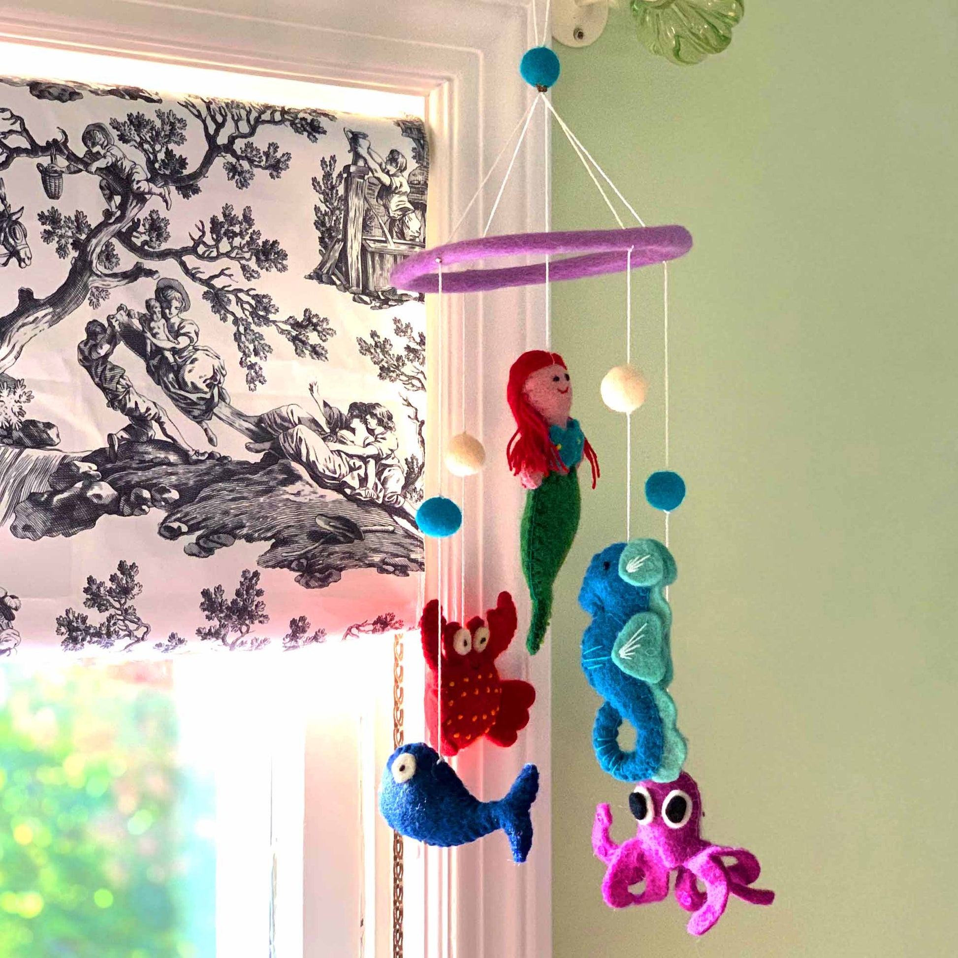 Felt Mermaid Mobile - Global Groove    Home Decor Supply | Online Retail | ShoreShopper.com