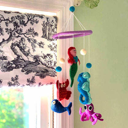 Felt Mermaid Mobile - Global Groove    Home Decor Supply | Online Retail | ShoreShopper.com