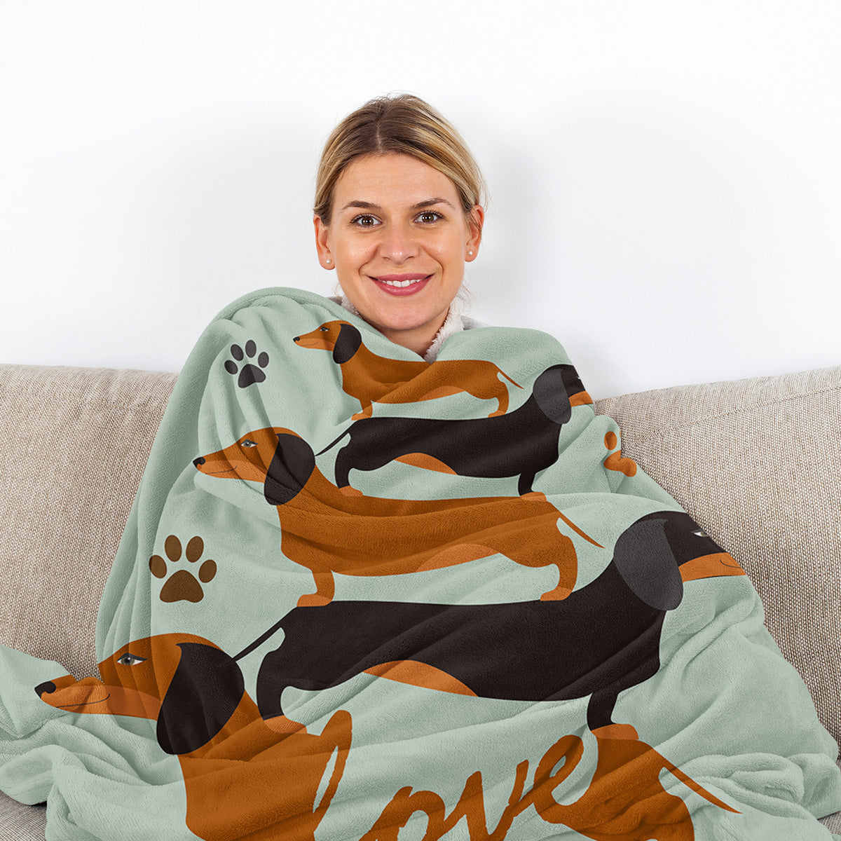 1pc Flannel German Shepherd Dog Cute Pet Theme Soft And Fluffy Multi Functional Outdoor Beach Camping Living Room Sofa Office Napping Printed Blanket    Home Decor Supply | Online Retail | ShoreShopper.com