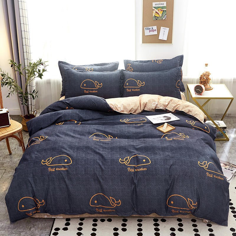 Cover Set Bed Cotton Quilt Bedsheet Bedding Duvet Fitted    Home Decor Supply | Online Retail | ShoreShopper.com