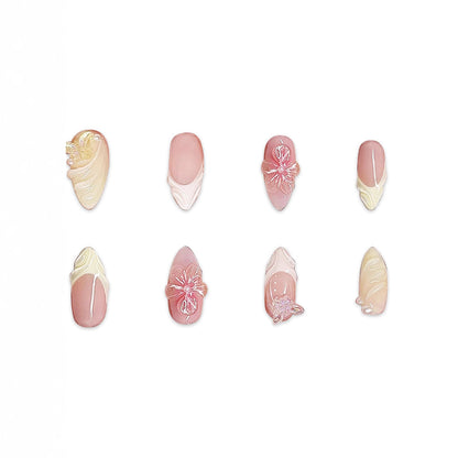 Hot Selling Leopard Nail Art Handmade Almond Short    Home Decor Supply | Online Retail | ShoreShopper.com