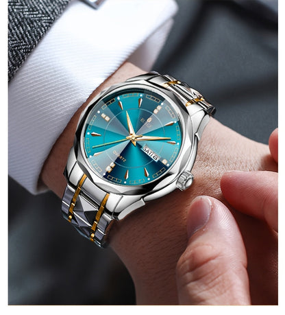 RUIGE Men's Watch Quartz Watch Luminous Stainless Steel Luxury Calendar Men's Chronograph Watch Timepiece Thanksgiving Day    Home Decor Supply | Online Retail | ShoreShopper.com