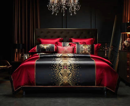 Silk Cotton Embroidery Four-piece Set Bed Sheet Bedspread    Home Decor Supply | Online Retail | ShoreShopper.com