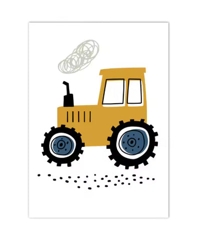 Excavator Canvas Art Poster Decoration Painting    Home Decor Supply | Online Retail | ShoreShopper.com