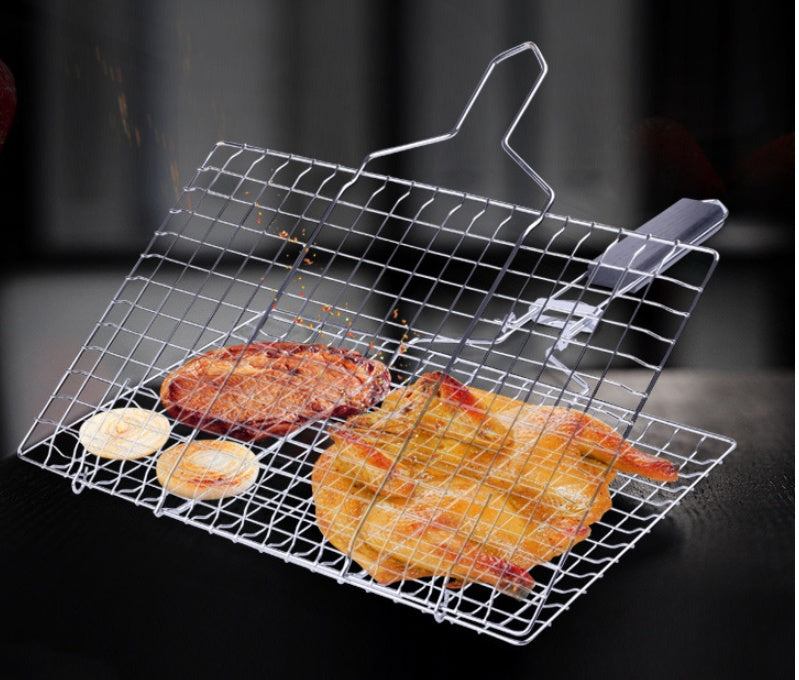 Detachable Grill Net Foldable Grill Square Grilled Vegetable Basket Grilled Fish    Home Decor Supply | Online Retail | ShoreShopper.com