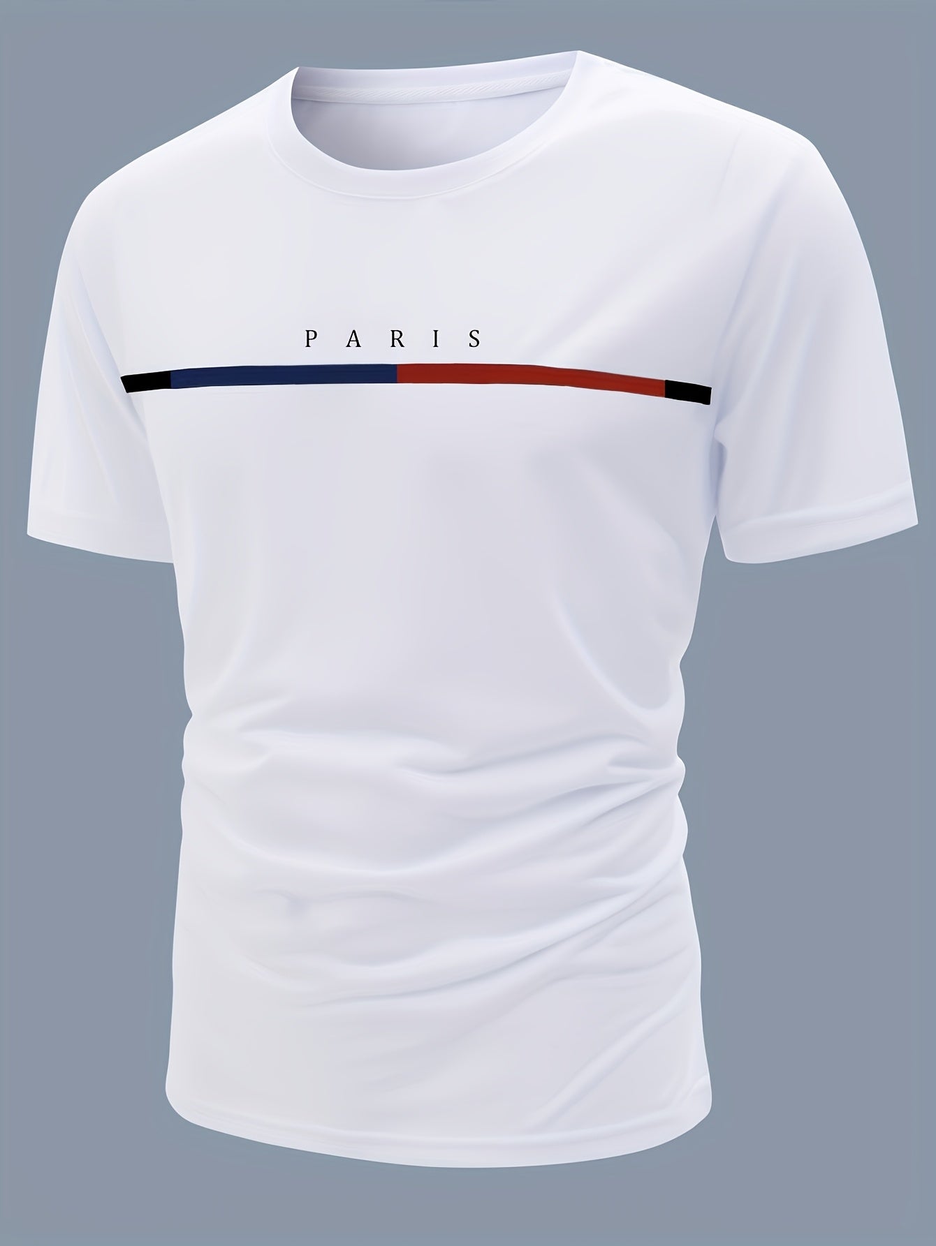 Men's  Paris Short-Sleeve Crew Neck Fitted T-Shirts    Home Decor Supply | Online Retail | ShoreShopper.com