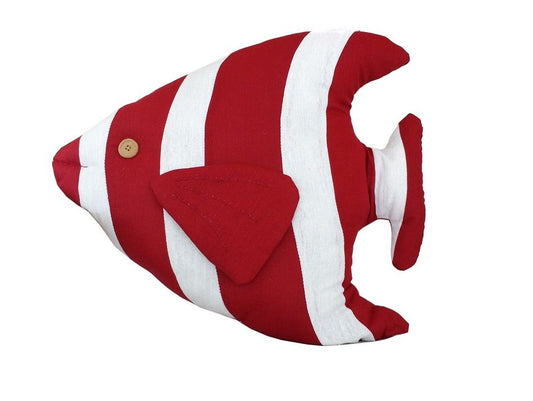 Red Tropical Fish Pillow 18""    Home Decor Supply | Online Retail | ShoreShopper.com