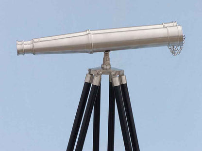 Floor Standing Admiral's Brushed Nickel Binoculars 62""    Home Decor Supply | Online Retail | ShoreShopper.com