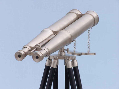 Floor Standing Admiral's Brushed Nickel Binoculars 62""    Home Decor Supply | Online Retail | ShoreShopper.com