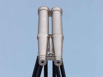 Floor Standing Admiral's Brushed Nickel Binoculars 62""    Home Decor Supply | Online Retail | ShoreShopper.com