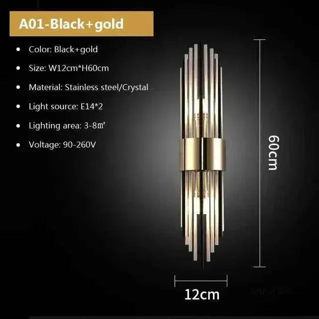 Modern LED Crystal Wall Sconce - Luxury Indoor Decorative Lighting - ShoreCo.Shop