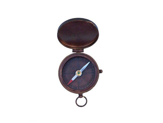 Bronzed Lewis And Clark Pocket Compass 3""    Home Decor Supply | Online Retail | ShoreShopper.com