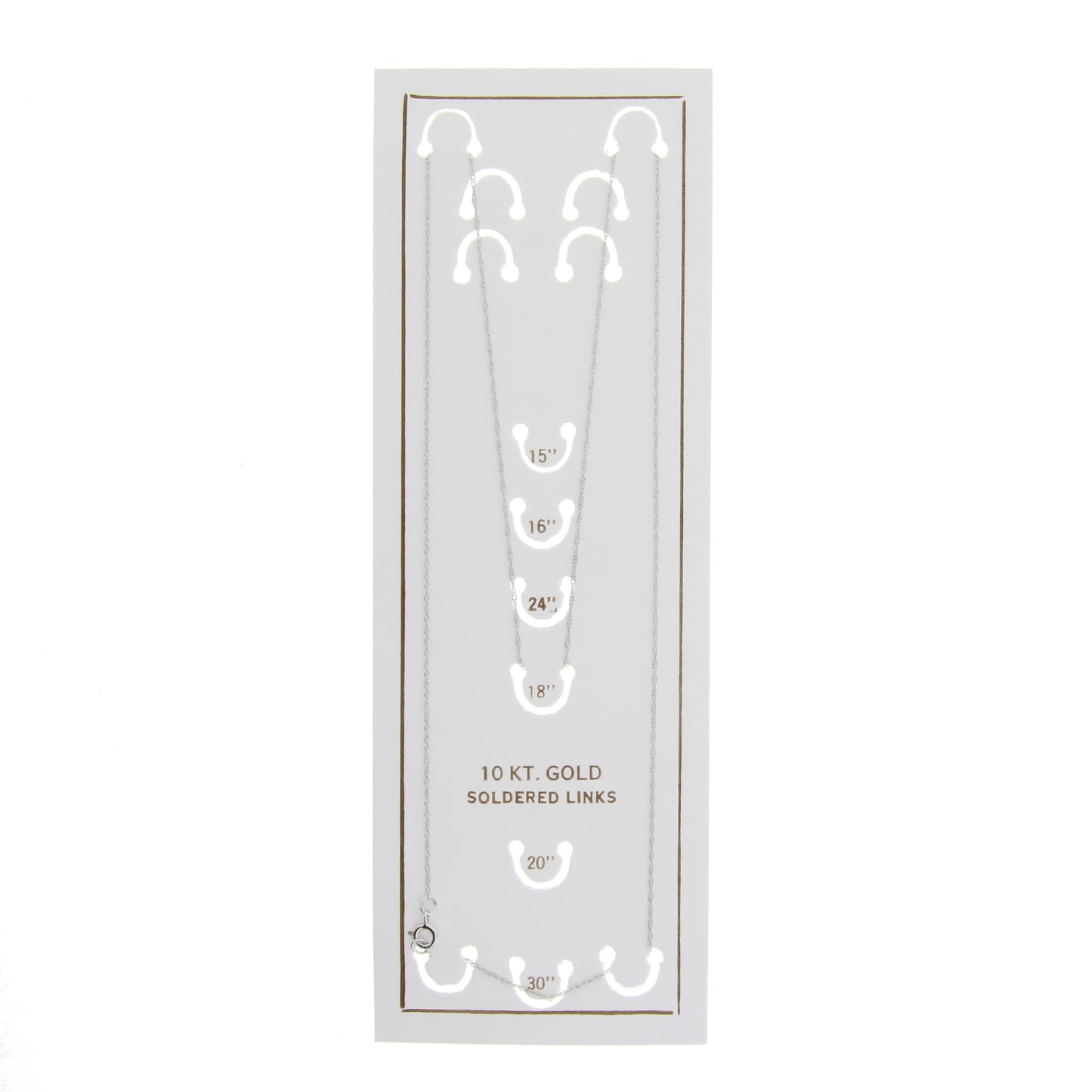 Womens chains 10KT White Gold    Home Decor Supply | Online Retail | ShoreShopper.com
