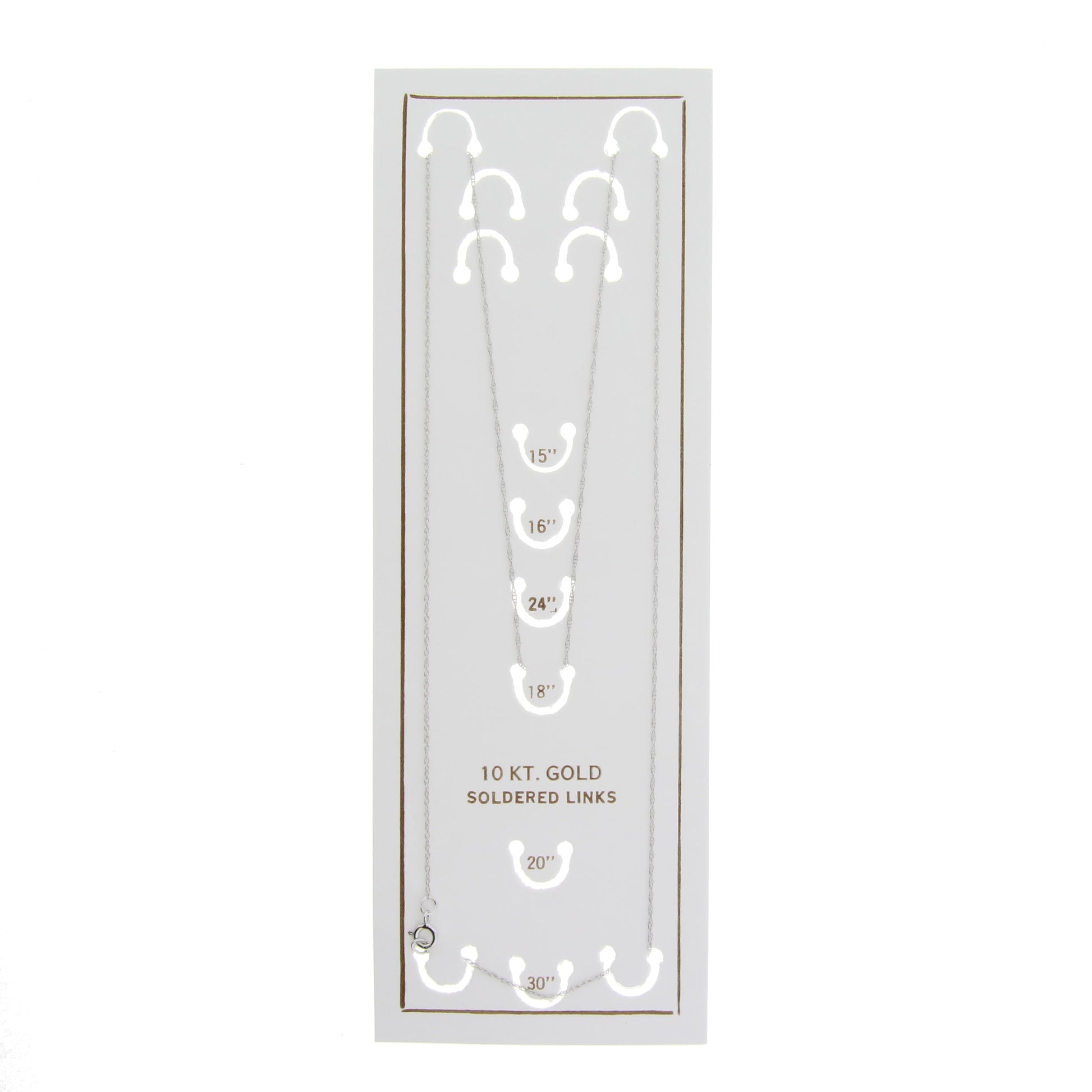 Womens chains 10KT White Gold    Home Decor Supply | Online Retail | ShoreShopper.com
