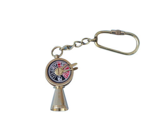 Solid Brass Titanic Engine Telegraph Keyring 5""    Home Decor Supply | Online Retail | ShoreShopper.com