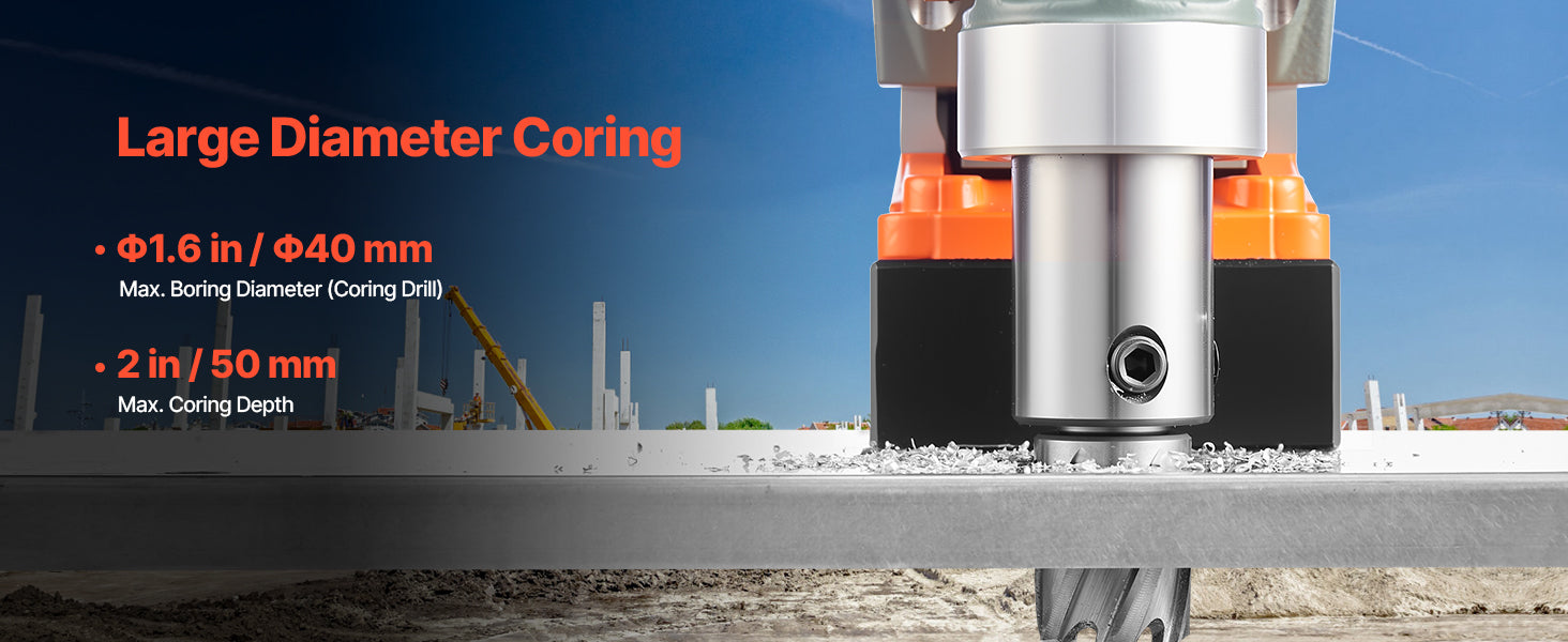 SucceBuy 11PCs Magnetic Drill Motor 1.6 in 1450W Boring Diameter 850RPM Speed 2810 lbf Portable Electric Mag Drill Press    Home Decor Supply | Online Retail | ShoreShopper.com