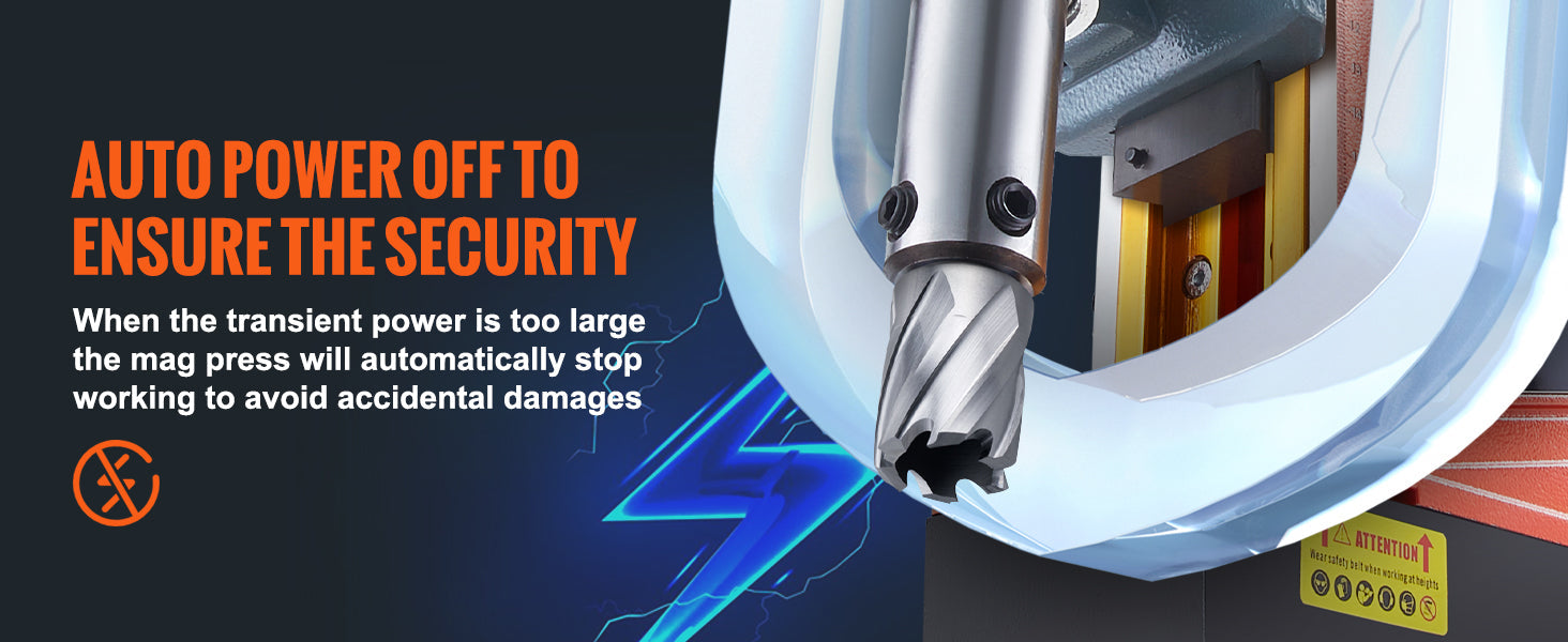 SucceBuy 1300W 1400W 2" Electric Drilling Machine Magnetic Drill Press Boring Diameter Power Drill 810 PRM Drill    Home Decor Supply | Online Retail | ShoreShopper.com