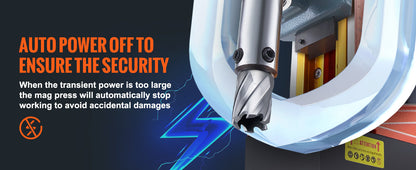 SucceBuy 1300W 1400W 2" Electric Drilling Machine Magnetic Drill Press Boring Diameter Power Drill 810 PRM Drill    Home Decor Supply | Online Retail | ShoreShopper.com