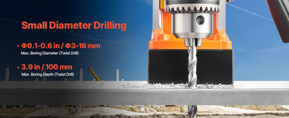 SucceBuy 11PCs Magnetic Drill Motor 1.6 in 1450W Boring Diameter 850RPM Speed 2810 lbf Portable Electric Mag Drill Press    Home Decor Supply | Online Retail | ShoreShopper.com